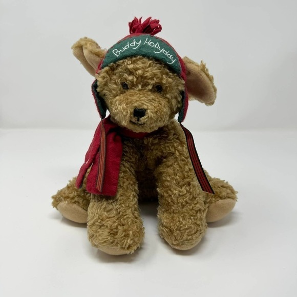 Hallmark 2002 Buddy Hollyday 9" Plush Holiday Christmas Dog Bunnies by the Bay - Picture 14 of 14